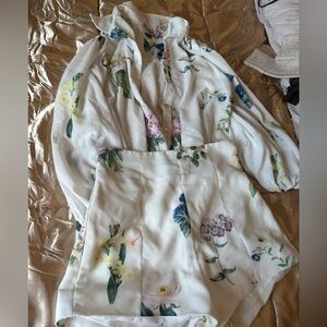 Floral top & short set